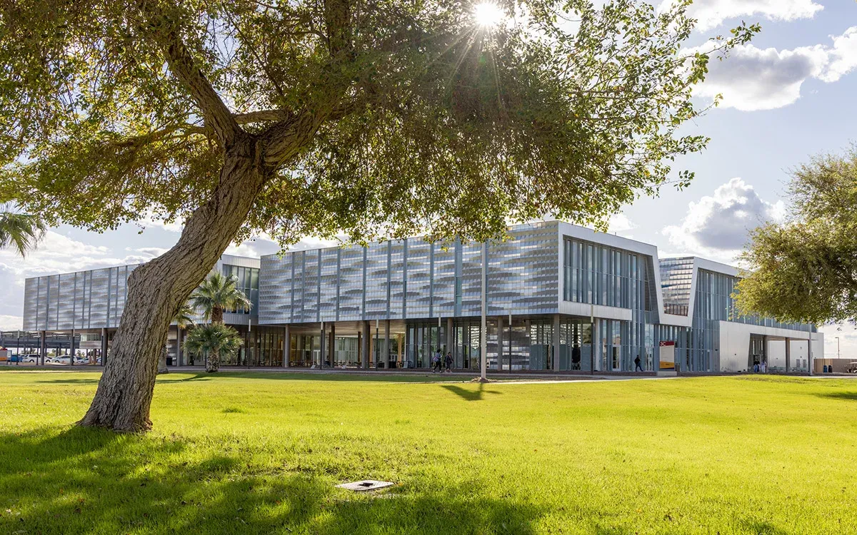 Arizona Western College campus in Yuma with desert landscape and modern facilities